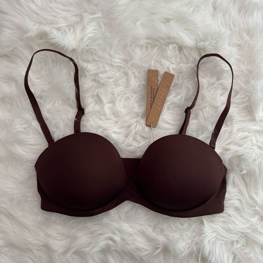 Skims Ultimate Push Up Strapless Bra Cocoa Size 32C